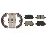 Front Rear Semi-Metallic Brake Pads & Drum Shoe Kit For Toyota Corolla Chevrolet