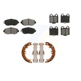 Front Rear Semi-Metallic Brake Pads Parking Shoe Kit For Lexus GS300 SC430 IS300