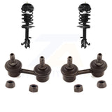 Front Complete Shock Assembly & TOR Link Kit For Toyota Corolla Chevrolet Prizm