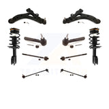 Front Control Arms And Complete Shock Tie Rods Link Sway Bar Kit (10Pc) For