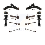 Front Control Arms And Complete Shock Tie Rods Link Sway Bar Kit (10Pc) For