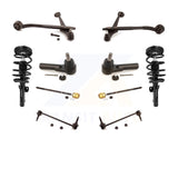 Front Control Arms And Complete Shock Tie Rods Link Sway Bar Kit (10Pc) For