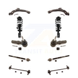 Front Control Arms Complete Shock Tie Rods Link Sway Bar Kit (10Pc) For Pontiac