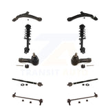 Front Control Arms And Complete Shock Tie Rods Link Sway Bar Kit (10Pc) For