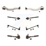 Front Suspension Control Arm Ball Joint Assembly Tie Rod End Link Kit (8Pc) For