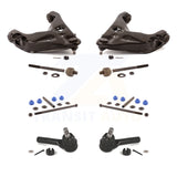 Front Suspension Control Arm Ball Joint Assembly Tie Rod End Link Kit (8Pc) For