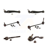 Front Suspension Control Arm Ball Joint Tie Rod End Link Kit (6Pc) For BMW X5 X6