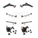 Front Suspension Control Arm Tie Rod End Link Ball Joint Kit (8Pc) For Jetta GTI