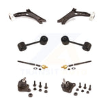 Front Suspension Control Arm Steering Tie Rod End Link Ball Joint Kit (8Pc) For