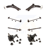 Front Suspension Control Arm Tie Rod End Link Ball Joint Kit (8Pc) For Jetta GTI