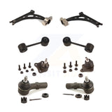 Front Suspension Control Arm Steering Tie Rod End Link Ball Joint Kit (8Pc) For