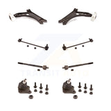 Front Suspension Control Arm Steering Tie Rod End Link Ball Joint Kit (8Pc) For