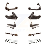 Front Control Arms Lower Ball Joints Tie Rods Link Sway Bar Kit (10Pc) For Ford