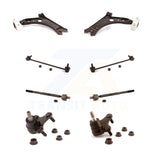 Front Suspension Control Arm Steering Tie Rod End Link Ball Joint Kit (8Pc) For