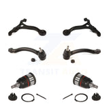 Front Suspension Control Arm Tie Rod End Ball Joint Kit (6Pc) For 04-07 Acura TL