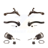 Front Suspension Control Arm Tie Rod End & Ball Joint Kit (6Pc) For Honda Accord