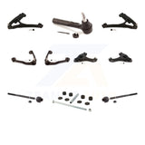 Front Control Arms And Lower Ball Joints Tie Rods Link Sway Bar Kit (10Pc) For