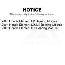 Load image into Gallery viewer, Rear Wheel Bearing Assembly 70-512260 For Honda Element Module