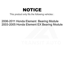 Load image into Gallery viewer, Rear Left Wheel Bearing Assembly 70-512262 For Honda Element Module