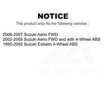 Charger l&#39;image dans la galerie, Rear Wheel Bearing Hub Assembly 70-512424 For Suzuki Aerio Esteem