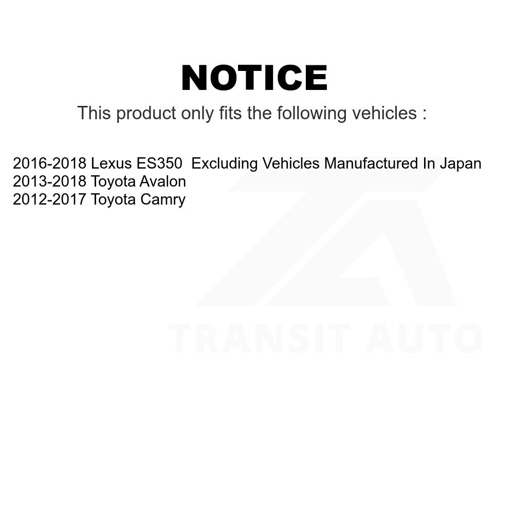 Rear Left Wheel Bearing Hub Assembly 70-512454 For Toyota Camry Avalon Lexus