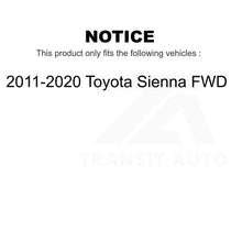 Charger l&#39;image dans la galerie, Rear Wheel Bearing Hub Assembly 70-512456 For 2011-2020 Toyota Sienna FWD