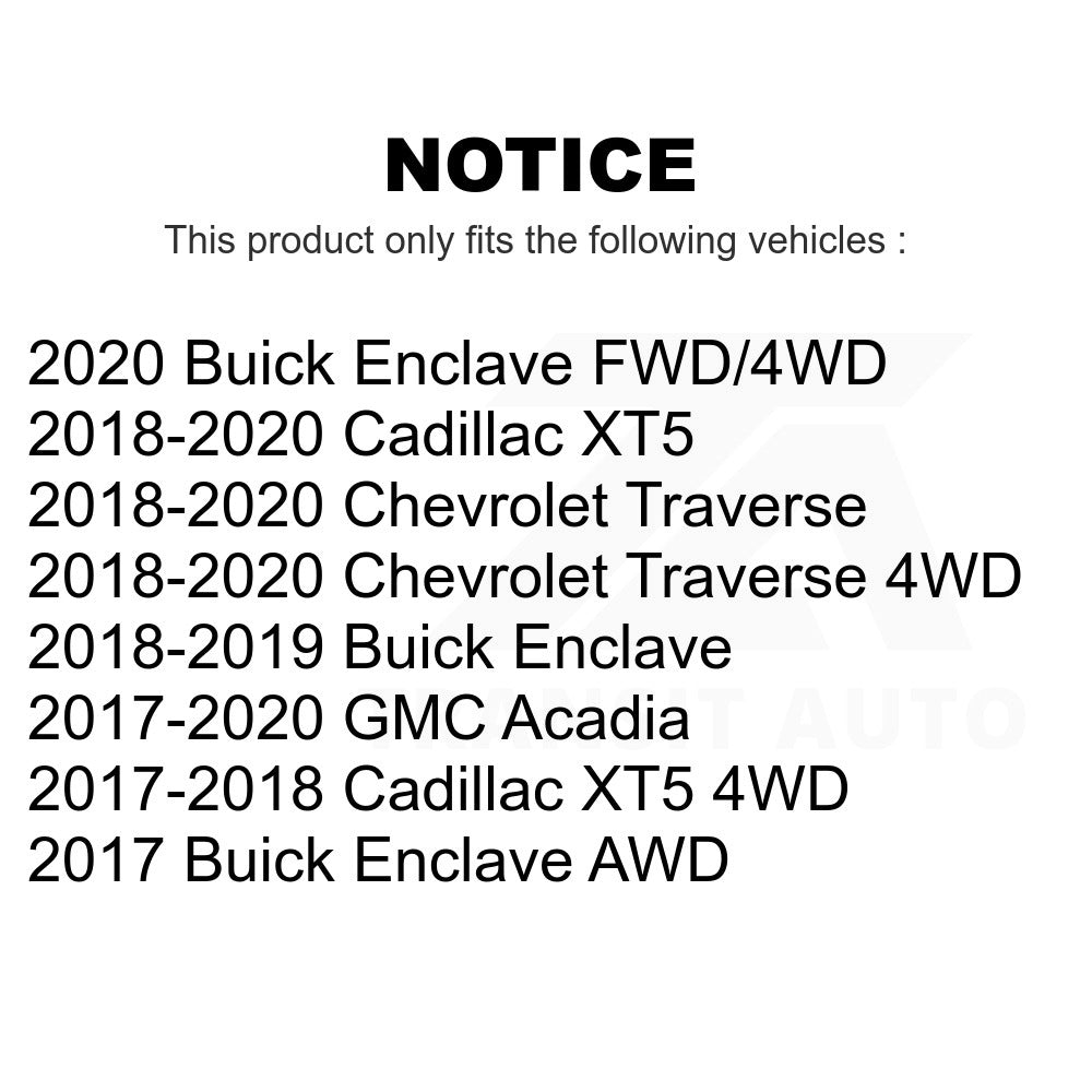 Wheel Bearing Hub Assembly 70-512593 For Chevrolet Traverse GMC Acadia Cadillac