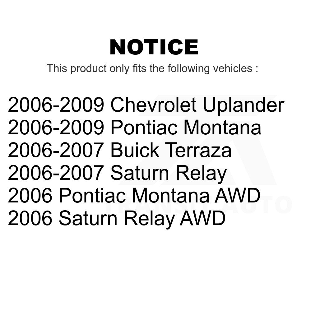 Wheel Bearing Hub Assembly 70-513236 For Chevrolet Uplander Buick Terraza Saturn