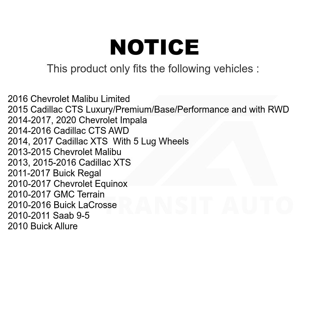 Wheel Bearing Hub Assembly 70-513288 For Chevrolet Equinox GMC Terrain Malibu