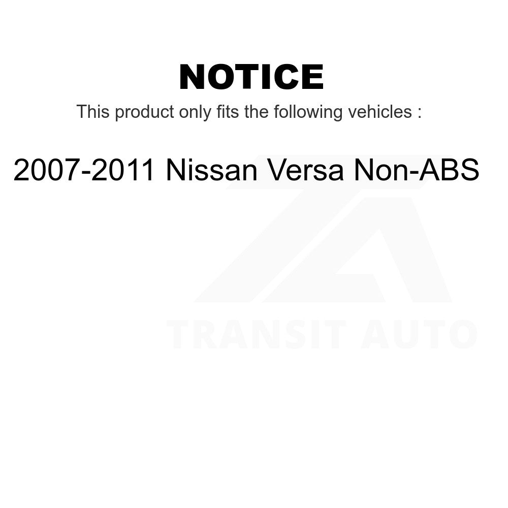 Front Wheel Bearing Hub Assembly 70-513308 For 2007-2011 Nissan Versa Non-ABS