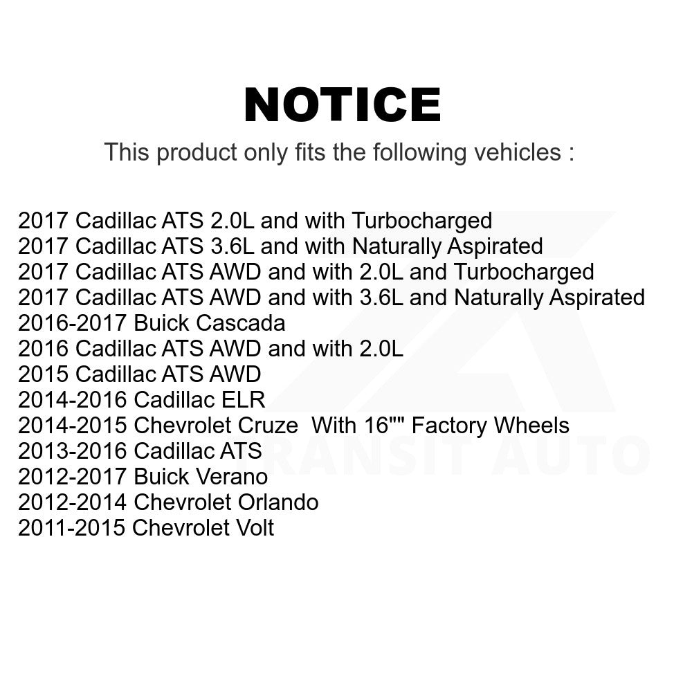 Wheel Bearing Hub Assembly 70-513316 For Chevrolet Cruze Buick Verano Cadillac