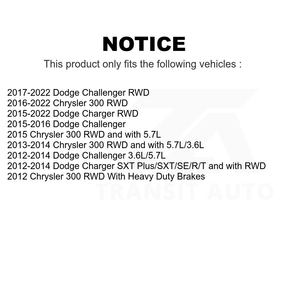 Wheel Bearing Hub Assembly 70-513325 For Dodge Charger Challenger Chrysler 300