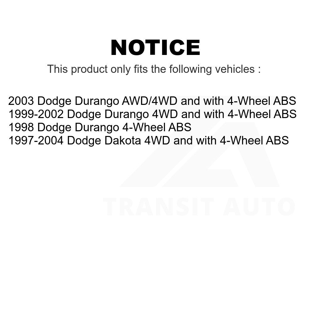 Front Right Wheel Bearing Hub Assembly 70-515009 For Dodge Dakota Durango