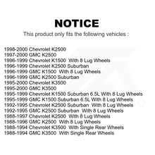 Charger l&#39;image dans la galerie, Wheel Bearing Hub Assembly 70-515041 For Chevrolet K1500 K2500 GMC Suburban