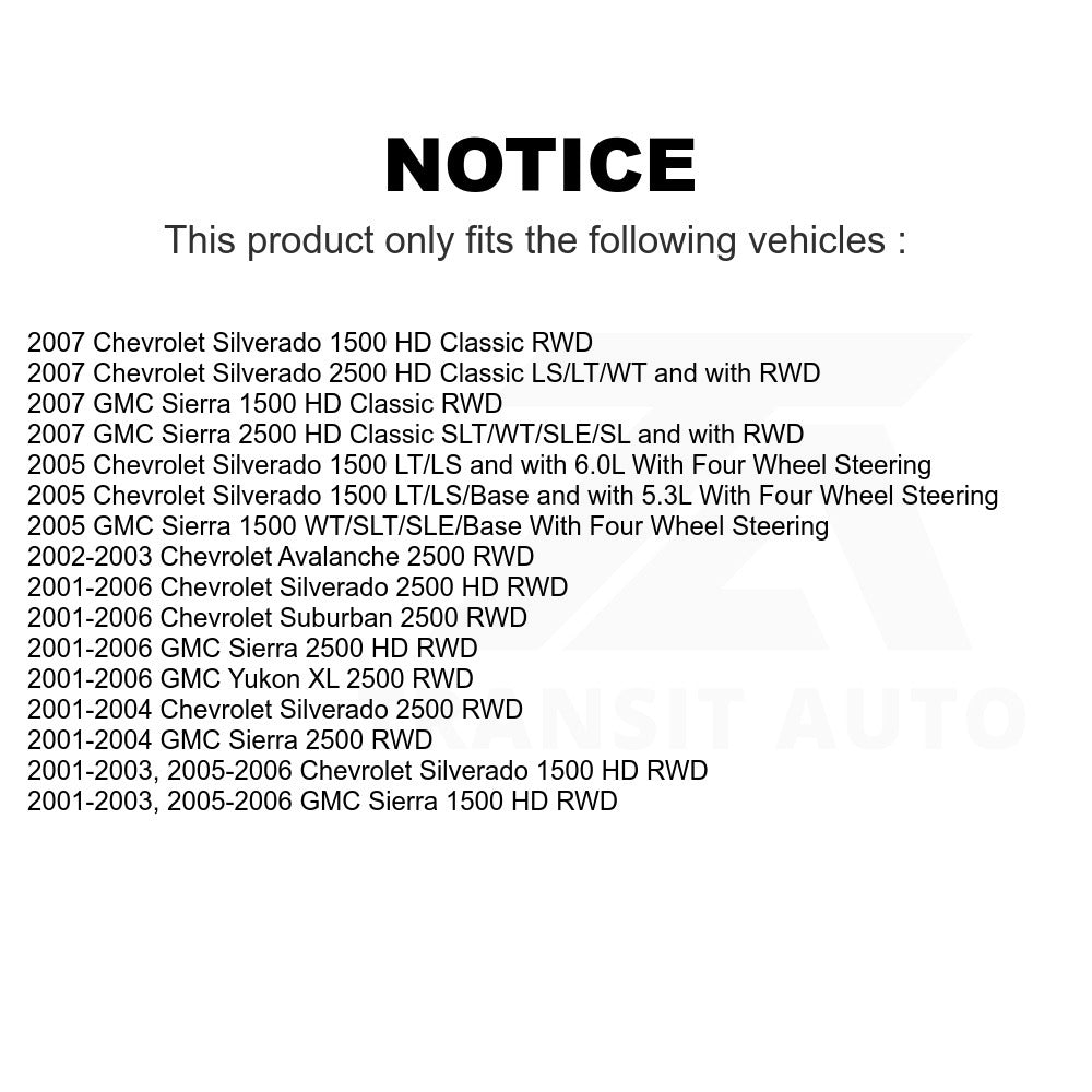 Wheel Bearing Hub Assembly 70-515086 For Chevrolet Silverado 2500 HD GMC 1500 XL