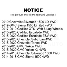 Charger l&#39;image dans la galerie, Wheel Bearing Hub Assembly 70-515160 For Chevrolet Silverado 1500 GMC Sierra XL