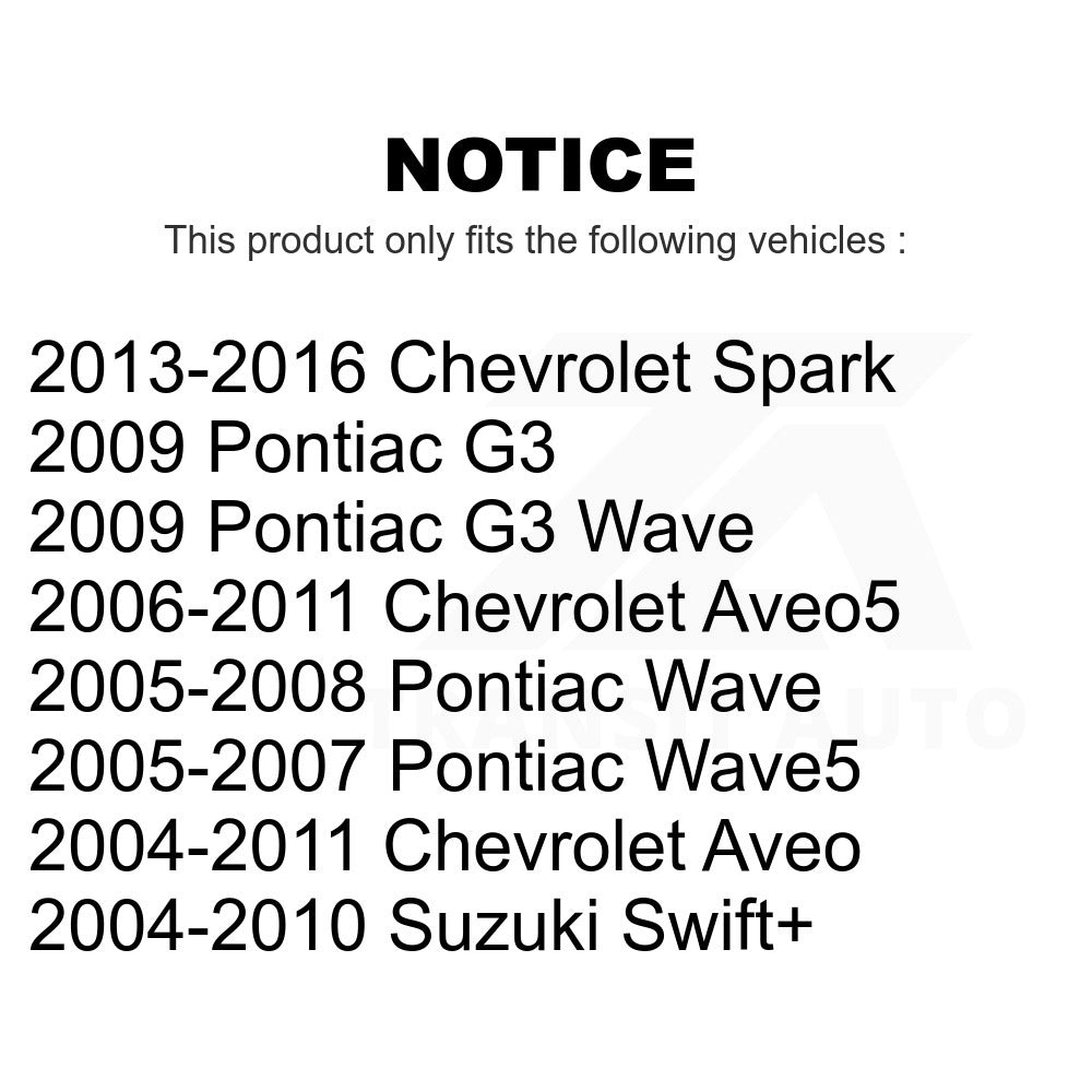 Rear Wheel Bearing Race Set 70-516012 For Chevrolet Aveo Spark Aveo5 Pontiac G3