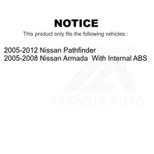 Charger l&#39;image dans la galerie, Rear Wheel Bearing Hub Assembly 70-541003 For Nissan Pathfinder Armada