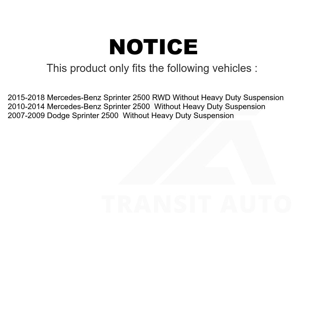 Front Wheel Bearing Hub Assembly 70-KH3310 For Sprinter 2500 Mercedes-Benz Dodge