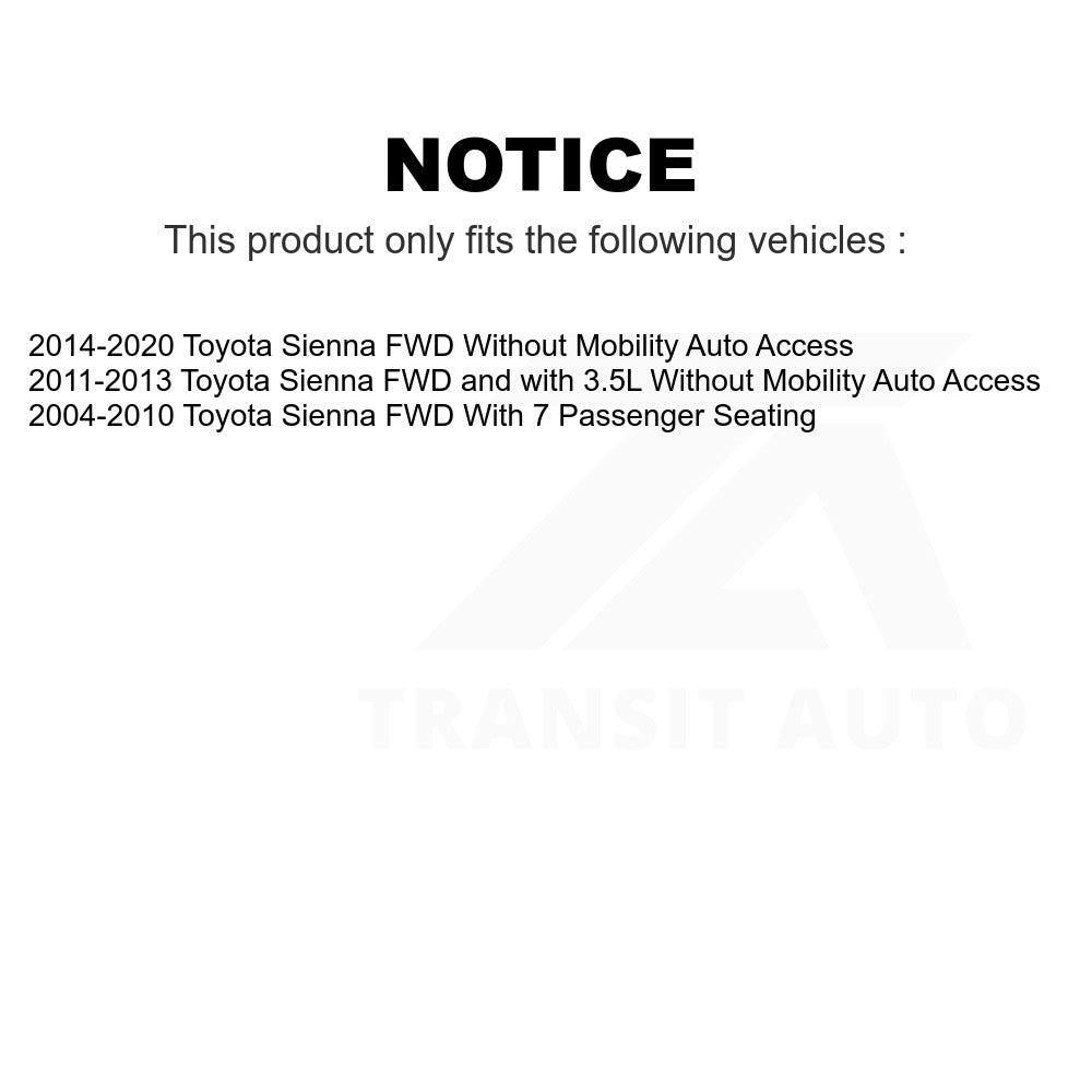 Rear Shock Absorber 78-37284 For Toyota Sienna