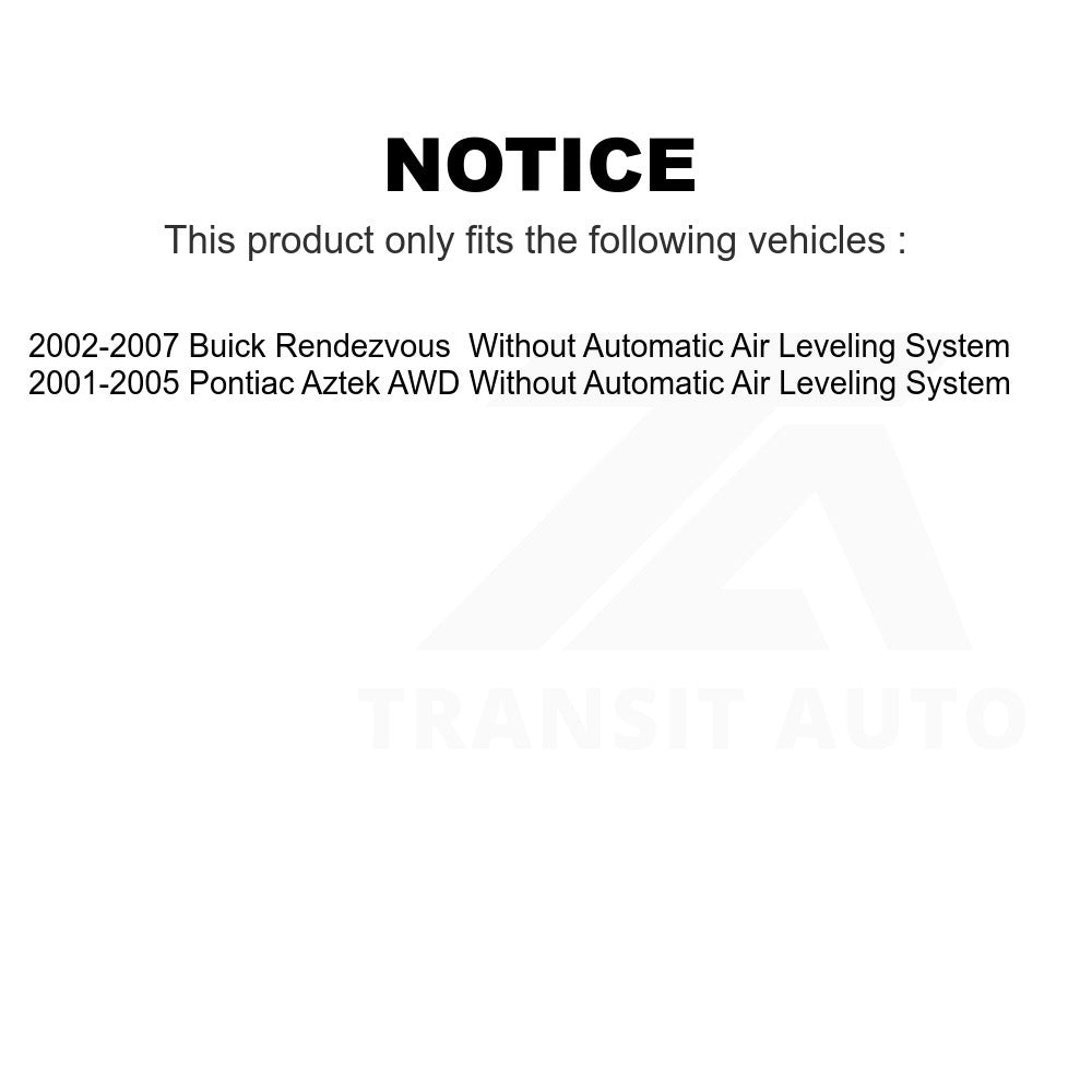 Rear Shock Absorber 78-39052 For Buick Rendezvous Pontiac Aztek