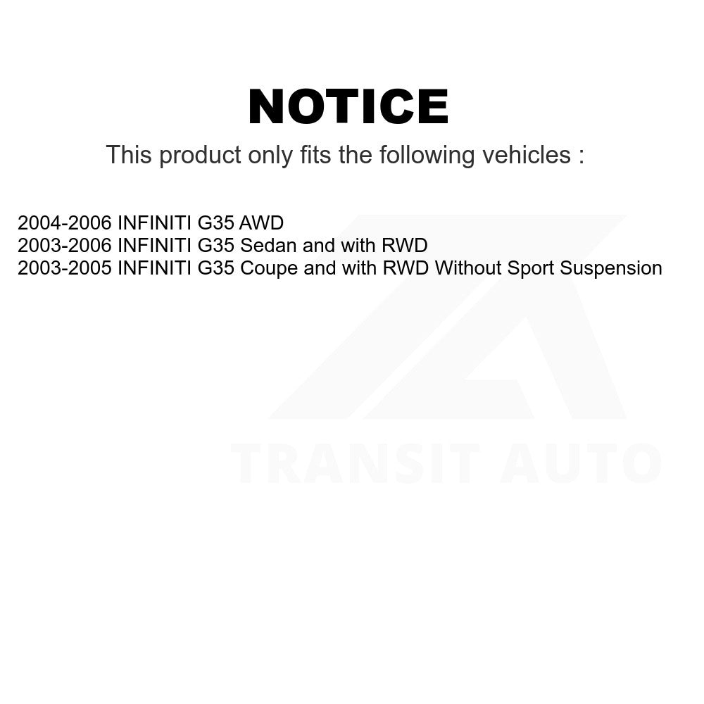 Rear Shock Absorber 78-5631 For INFINITI G35