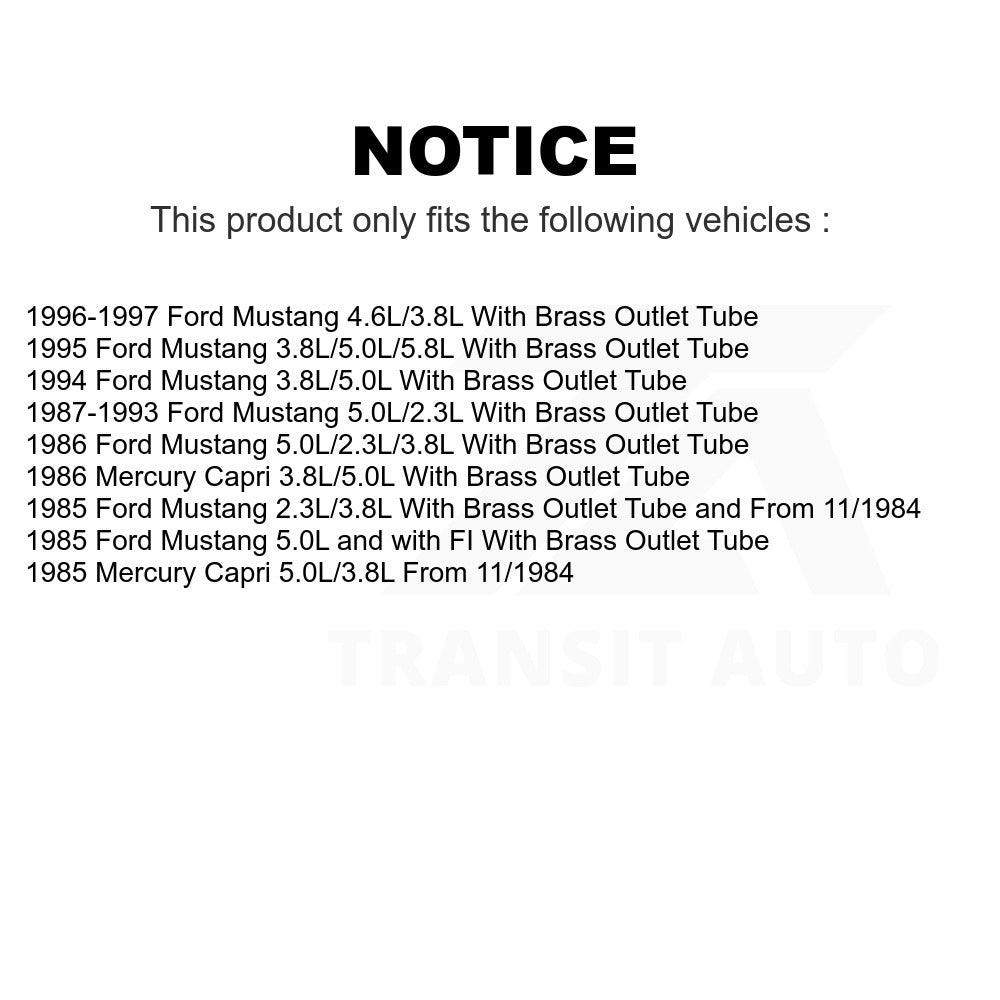 Electric Fuel Pump AGY-00210014 For Ford Mustang Mercury Capri