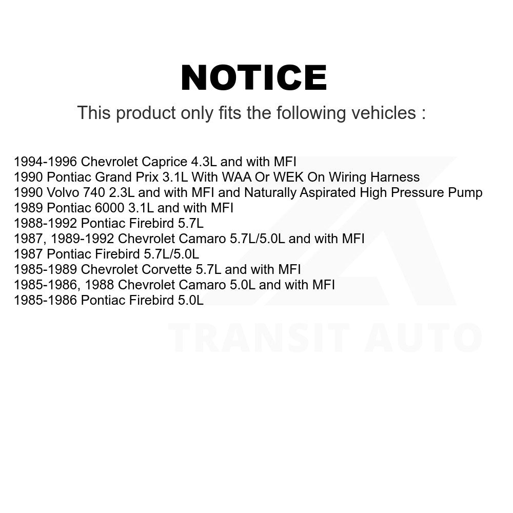 Electric Fuel Pump AGY-00210056 For Chevrolet Camaro Corvette Caprice Pontiac