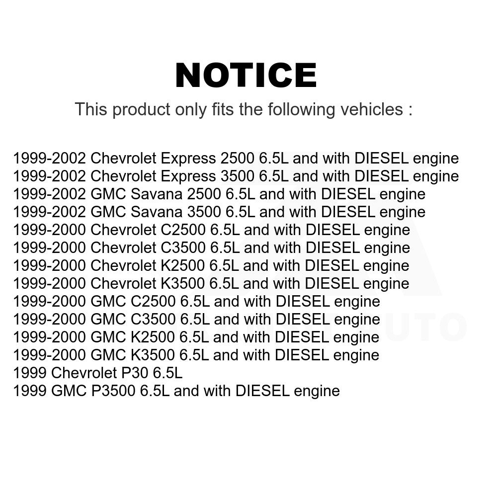 Electric Fuel Pump AGY-00210072 For Chevrolet Express 3500 GMC C3500 2500 K2500