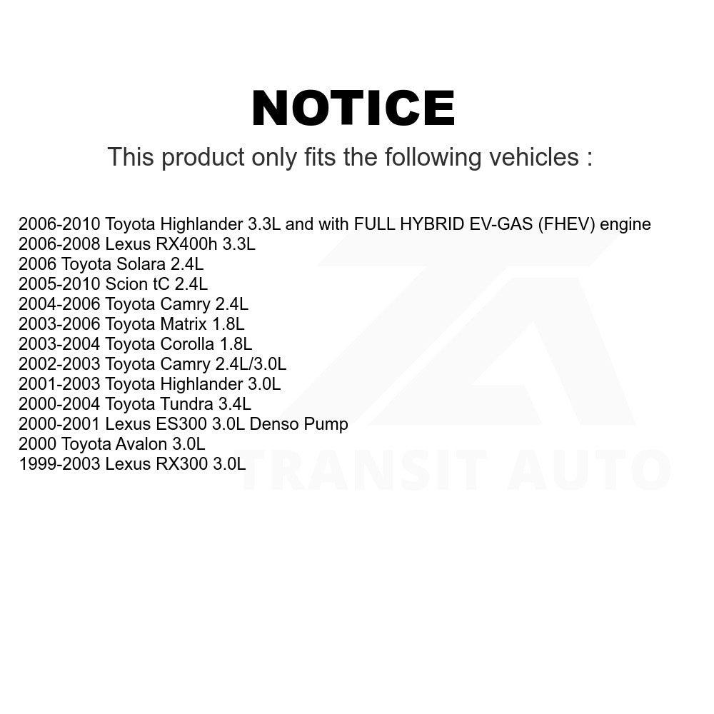 Electric Fuel Pump AGY-00210177 For Toyota Camry Highlander Tundra Corolla Lexus
