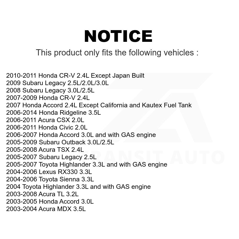 Electric Fuel Pump AGY-00210270 For Honda Accord Civic CR-V Toyota Acura Sienna
