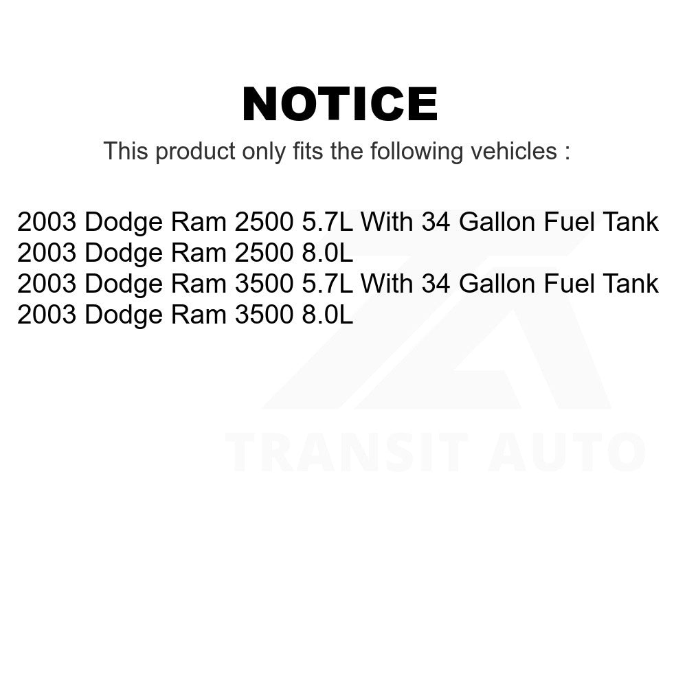 Fuel Pump Module Assembly AGY-00310401 For Dodge Ram 2500 3500