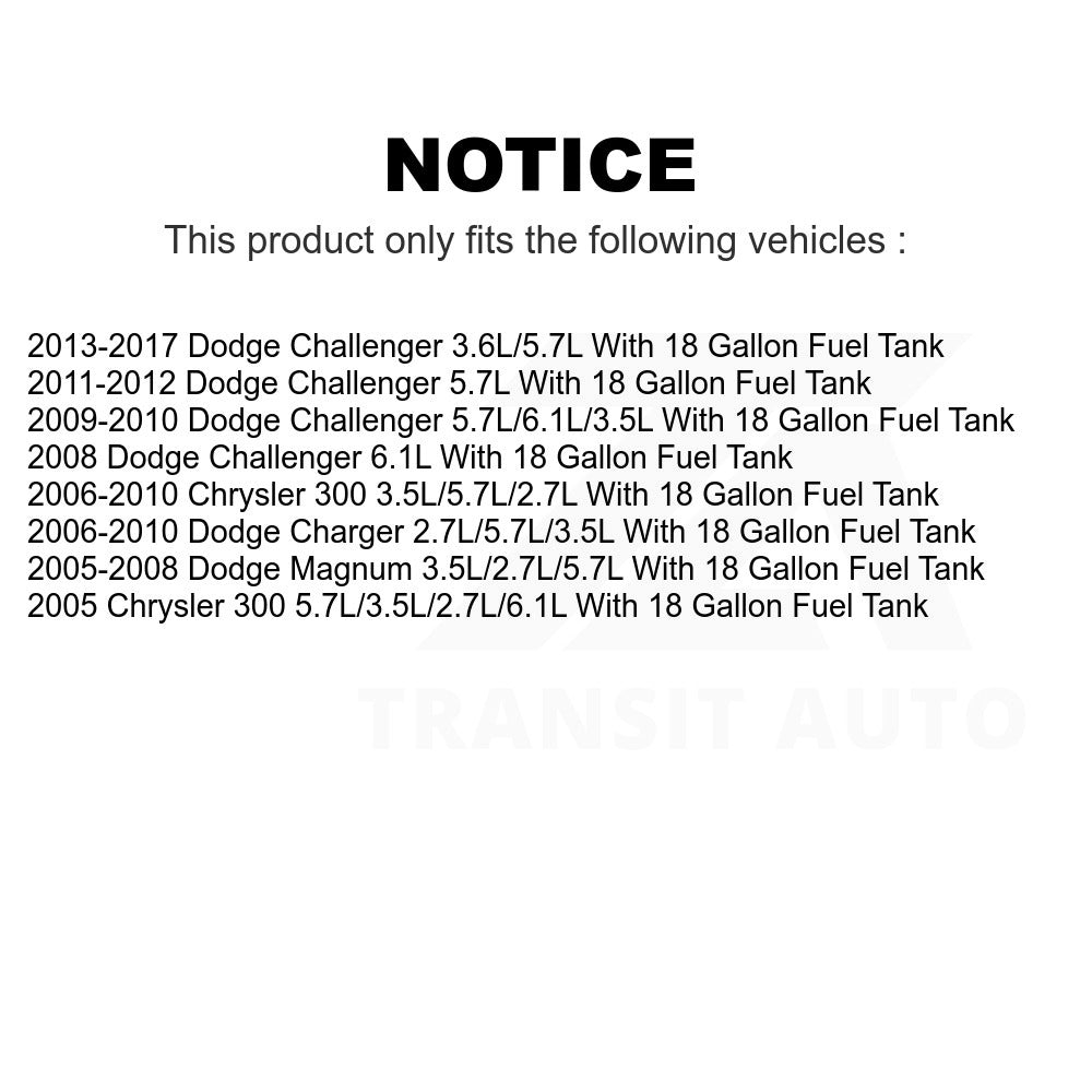 Left Fuel Pump Module Assembly AGY-00310435 For Dodge Chrysler 300 Challenger