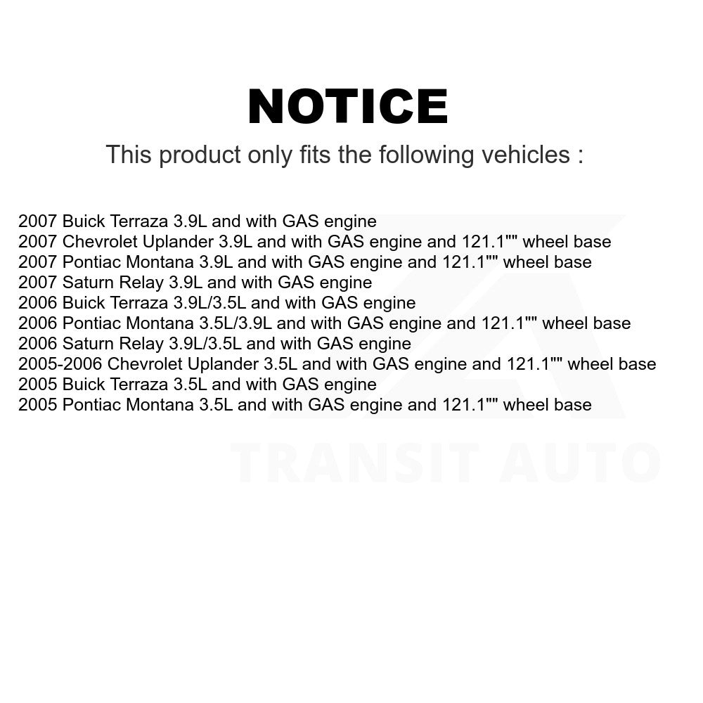 Ensemble de Module de pompe à carburant AGY-00310520 pour Chevrolet Uplander Pontiac Montana 